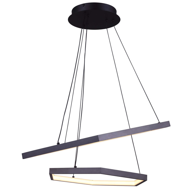 Wrought Studio Jhosselyn Dimmable Geometric Chandelier Wayfair Canada